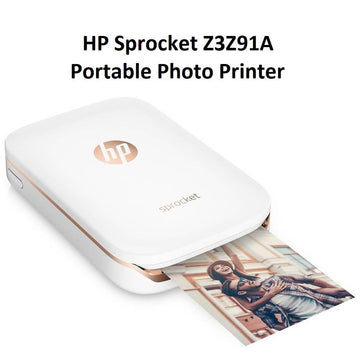 HP Sprocket Photo Printer, Portable Print Social Media Photos on 2x3" Sticky-Backed Paper (Container Product Without Box) - Imported from UK